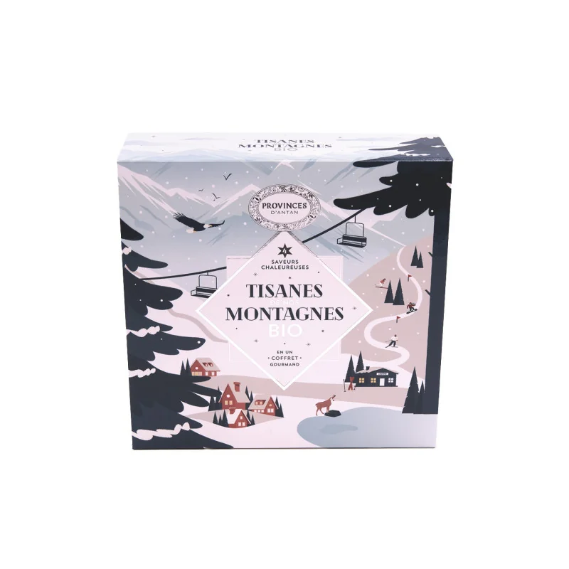 Organic Mountain Herbal Tea Gift Box – 4 Recipes, 20 Sachets