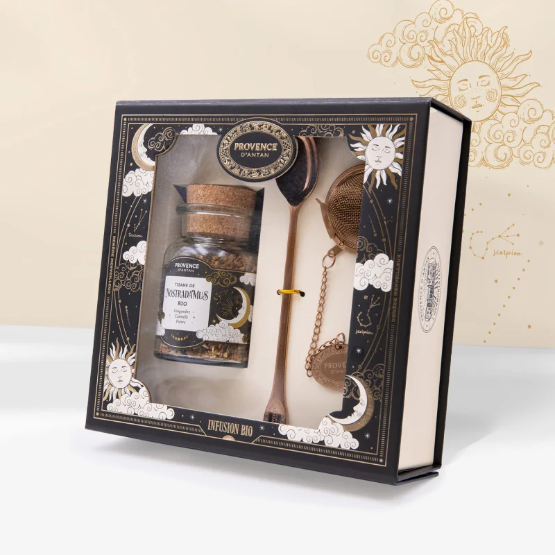 Nostradamus Organic Gift Set – Ginger Lemon Rose Herbal Tea