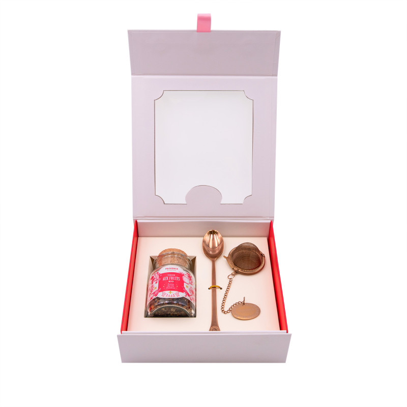 Organic Fruit Herbal Tea Gift Set – Glass Bottle with Infuser