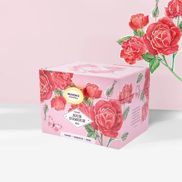 Tisane Jour d’Amour - Infusion fruitée et florale en coffret