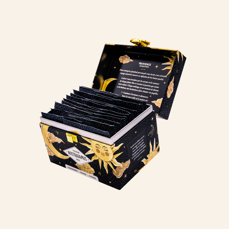 Tisane Nostradamus – Infusion visionnaire gingembre, pomme, citron