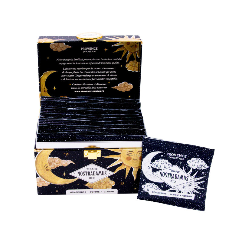 Tisane Nostradamus – Infusion visionnaire gingembre, pomme, citron