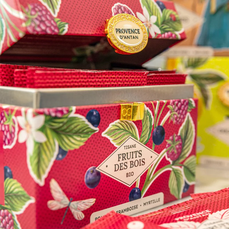 Organic Fruit Herbal Tea – Fruity Infusion in Metal Tin
