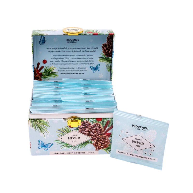 Winter Herbal Tea – Spicy and Fresh Infusion in a Metal Box