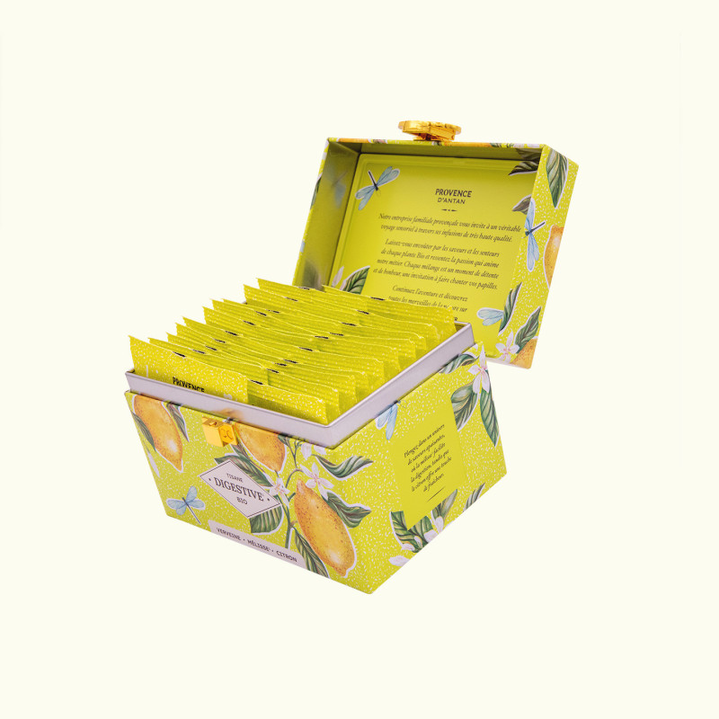 Tisane Digestion Bio – Infusion citronnée en coffret métal