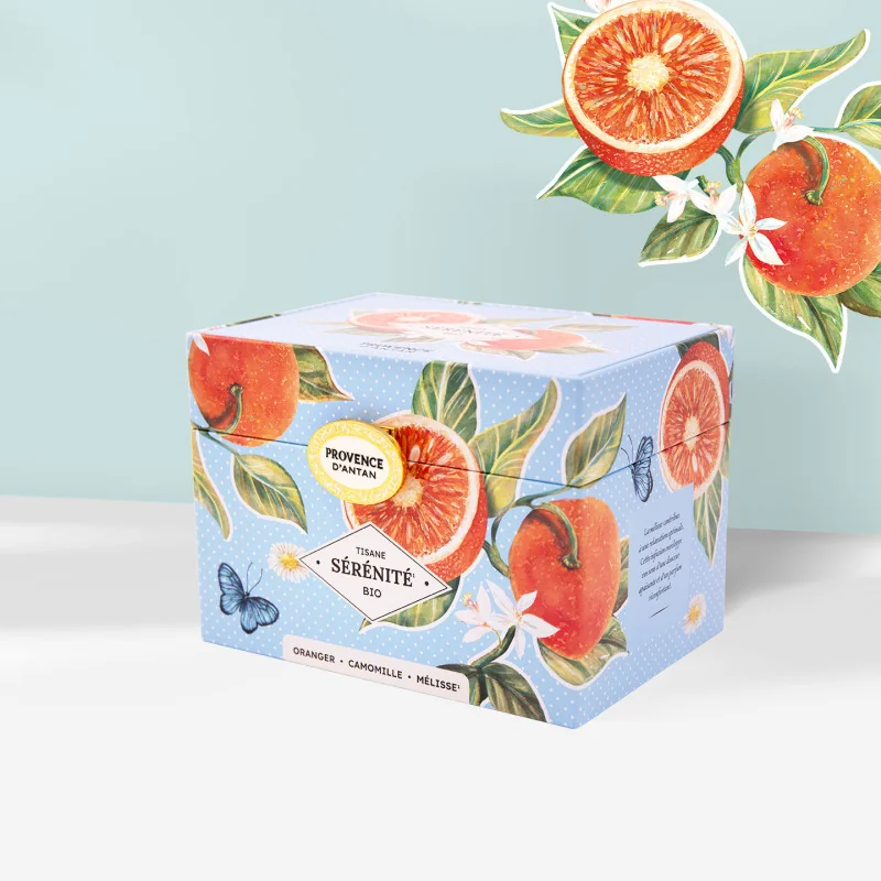 Organic Serenity Herbal Tea – Gentle Infusion in a Metal Tin