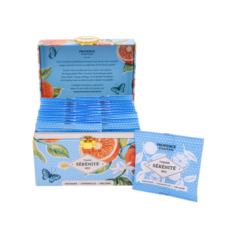 Tisane Sérénité Bio – Infusion douce en coffret métal