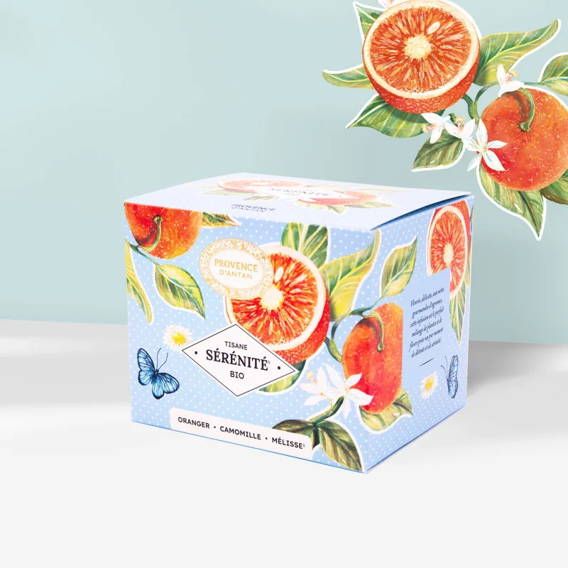 Organic Serenity Herbal Tea – Gentle Infusion in a Metal Tin