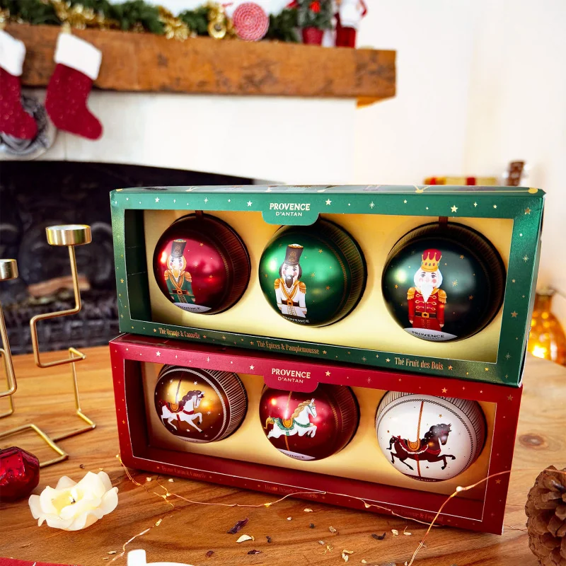 Coffret 3 Boules de Noël Thés Féeriques Bio