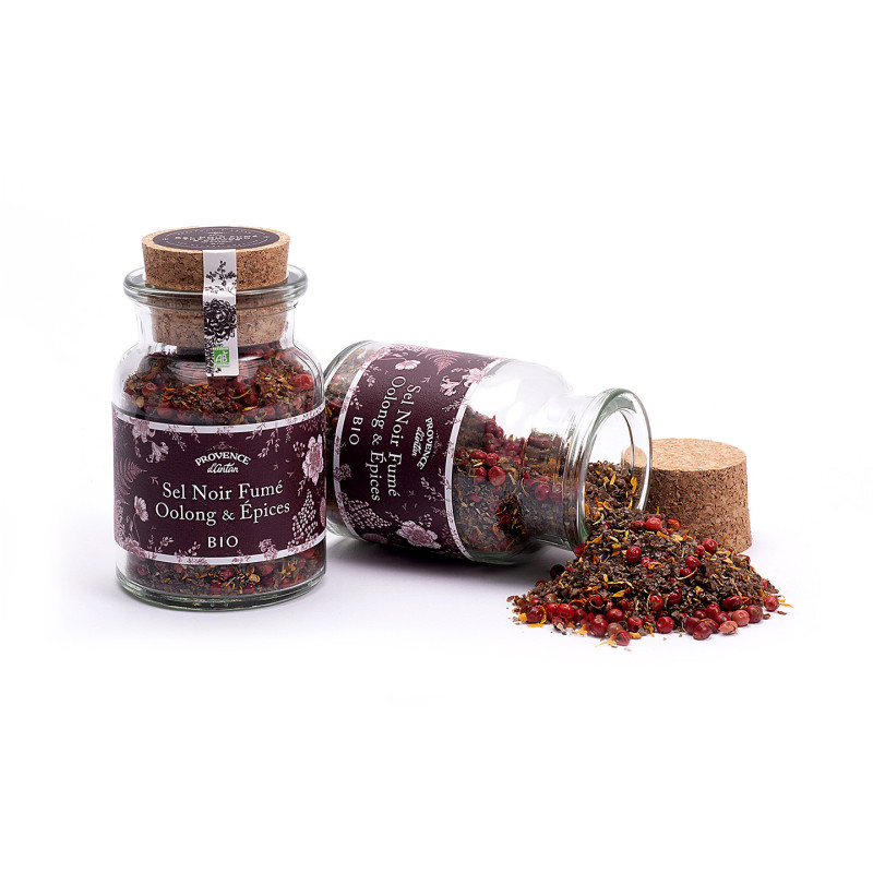 Sel Noir Fumé Oolong & Épices Bio* 60g