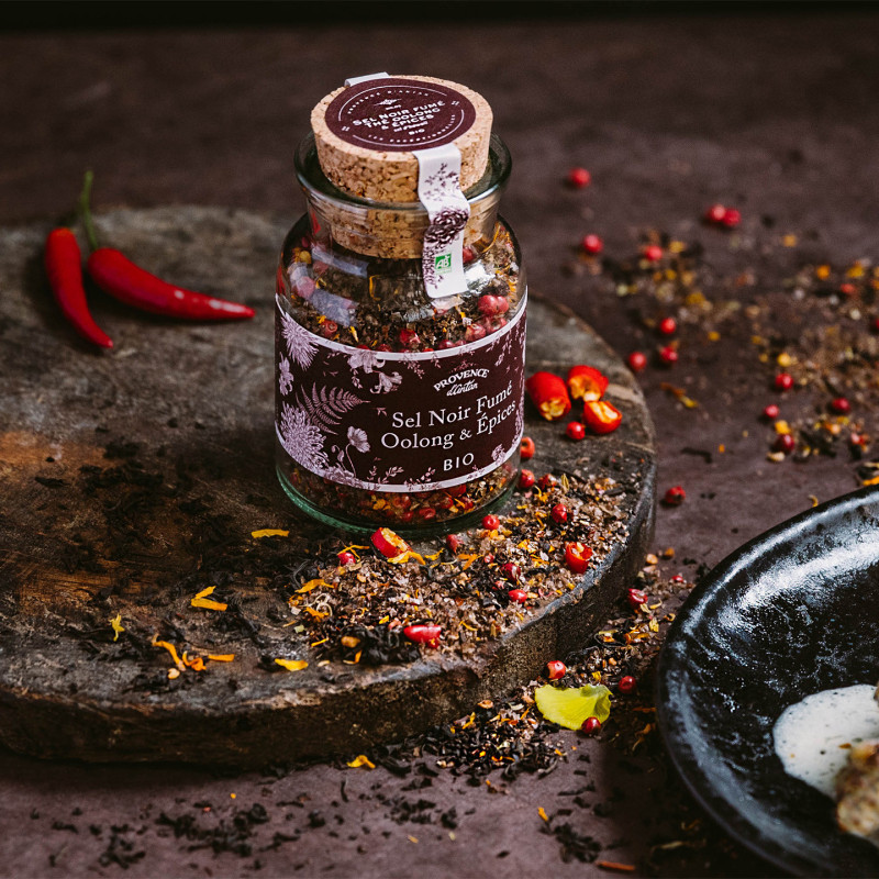 Organic Smoked Black Salt, Oolong & Spices – Bold Seasoning Blend 60g