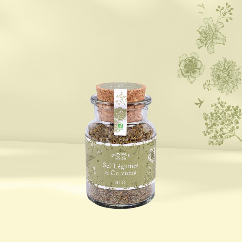 Sel Légumes & Curcuma Bio* – Gros Sel Aromatique 110g