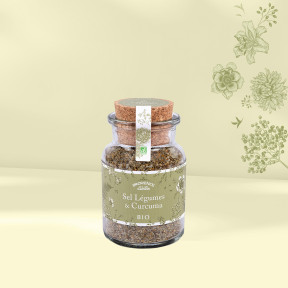Organic Vegetable & Turmeric Salt – Aromatic Coarse Salt 110g