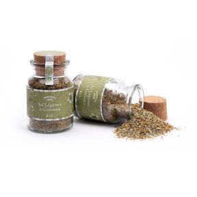Organic Vegetable & Turmeric Salt – Aromatic Coarse Salt 110g