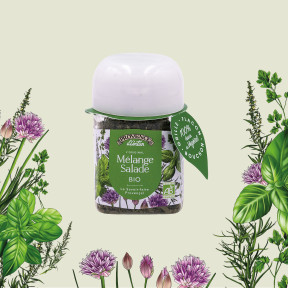 Mélange Salade Bio* - 15g Étui Végétal PLA | Provence