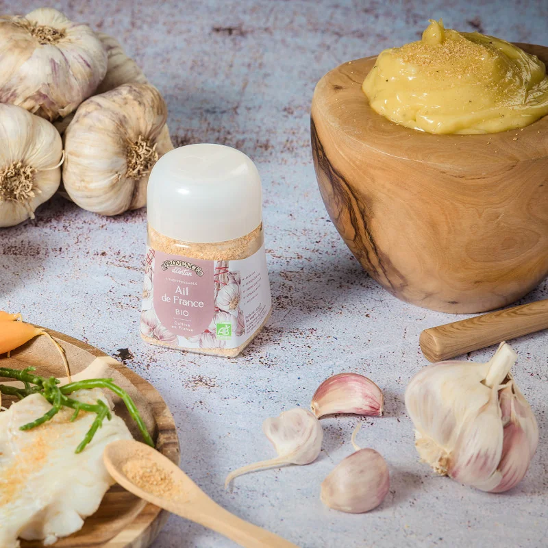 Organic Garlic from France - Provence d'Antan 35g PLA Pot