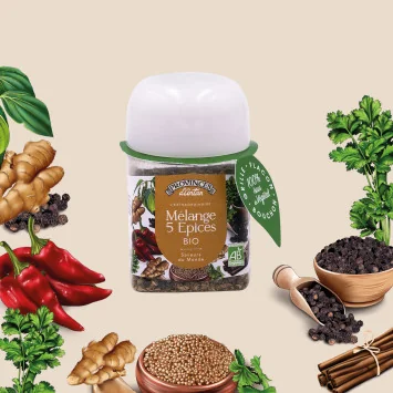 Organic 5-Spice Blend 30g – Bold and Fragrant Oriental Mix