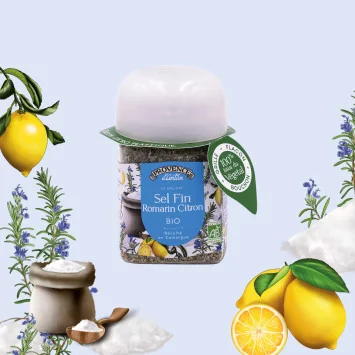 Organic Rosemary Lemon Fine Salt 80g