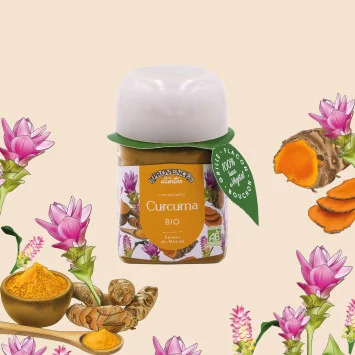 Organic Turmeric 40g – Golden Spice in a Plant-Based Jar