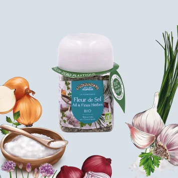 Organic Garlic & Fine Herb Fleur de Sel 70g