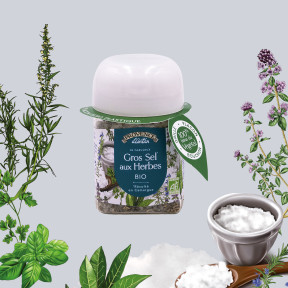 Gros Sel aux Herbes Bio 90g – Mélange provençal parfumé