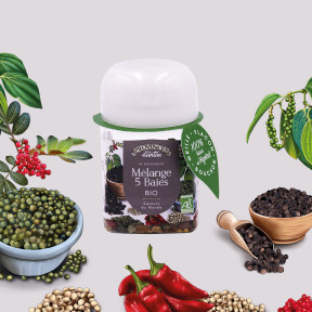 5 Baies Bio 30g – Mélange de poivres parfumé et équilibré