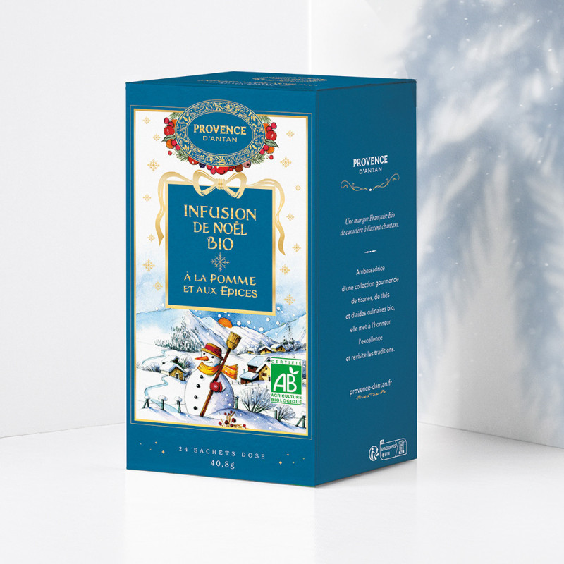 Organic Christmas Apple & Spices Herbal Tea – Metal Tin