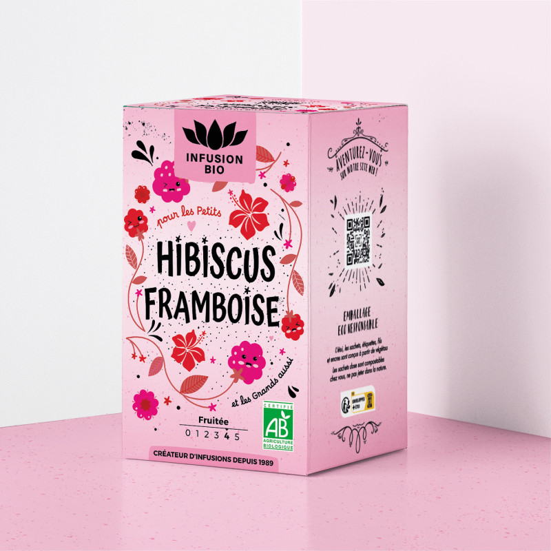 Infusion Hibiscus Framboise Bio – Fruitée & acidulée