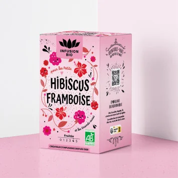 Organic Hibiscus Raspberry Herbal Tea – Fruity & Tangy