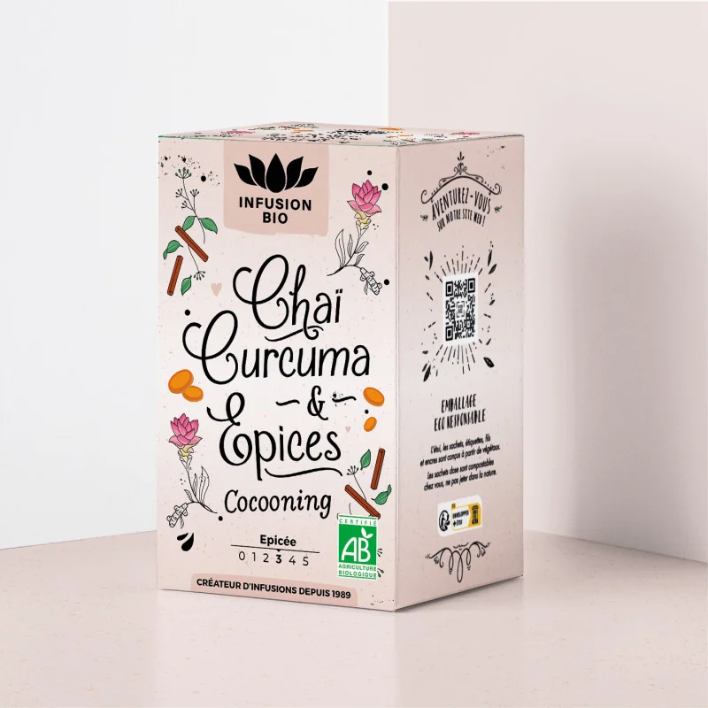 Chai Curcuma Épices Bio – Infusion Cocooning