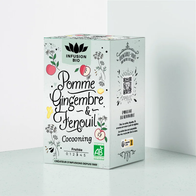 Infusion Bio Pomme Gingembre Fenouil – Cocooning
