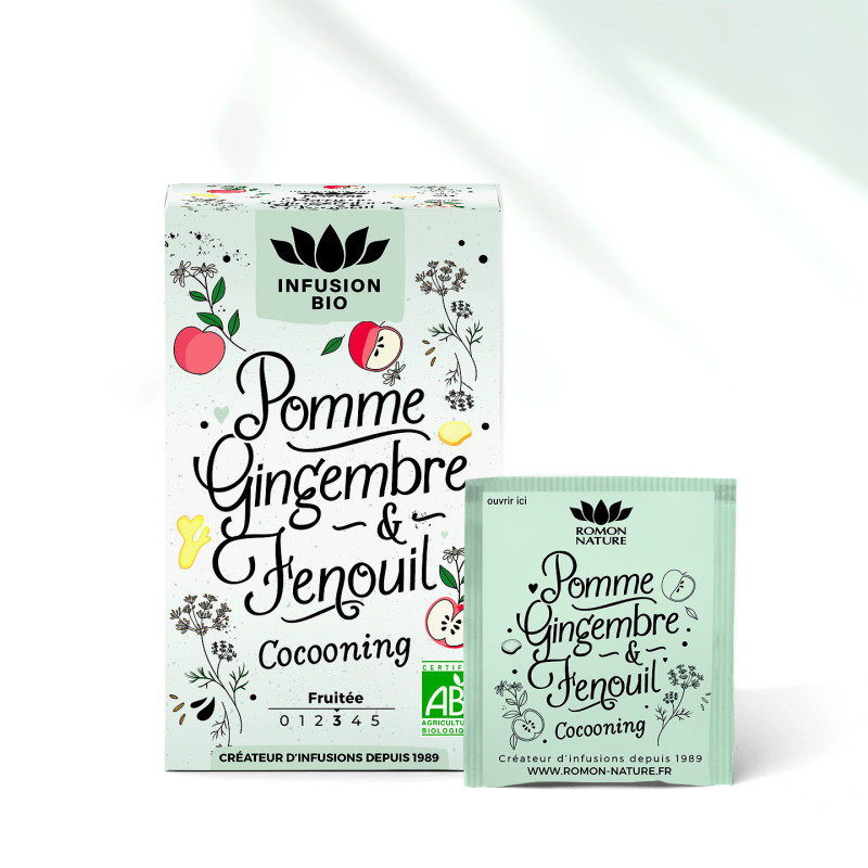 Infusion Bio Pomme Gingembre Fenouil – Cocooning