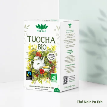 TUOCHA – Thé noir Pu Erh raffiné, infusé de tradition