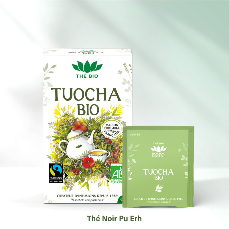 TUOCHA – Thé noir Pu Erh raffiné, infusé de tradition