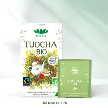TUOCHA – Thé noir Pu Erh raffiné, infusé de tradition