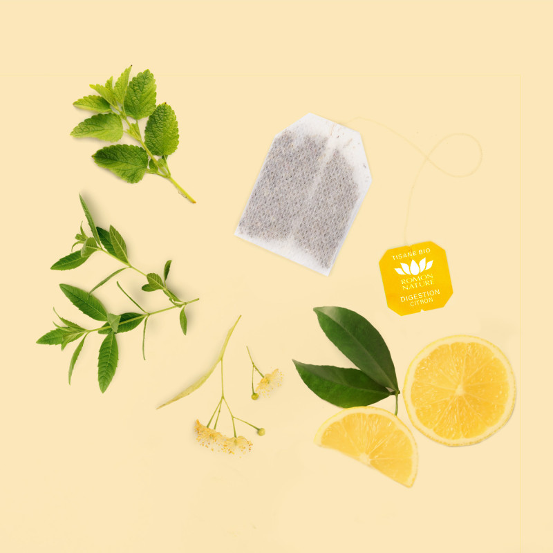 Lemon Digestion Organic Tea – Natural Comfort & Lightness
