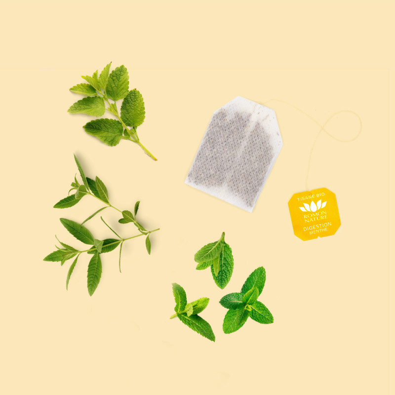 Tisane Bio Digestion – Infusion Menthe Poivrée & Verveine