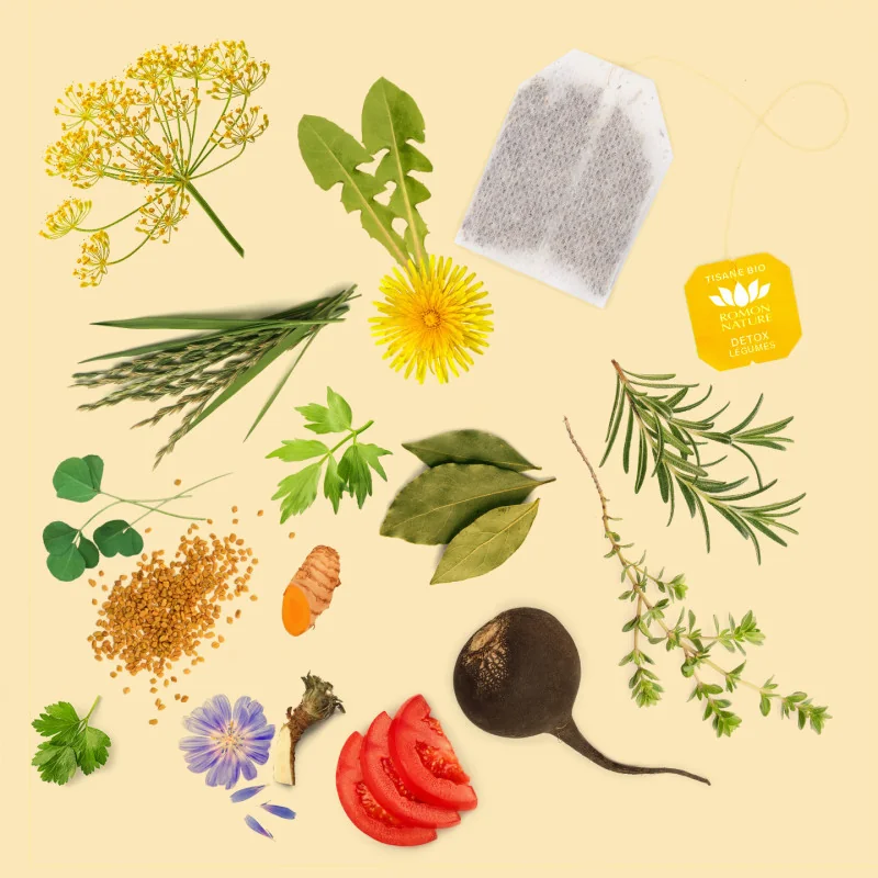 Tisane Bio Détox Légumes – Infusion Pissenlit & Fenouil
