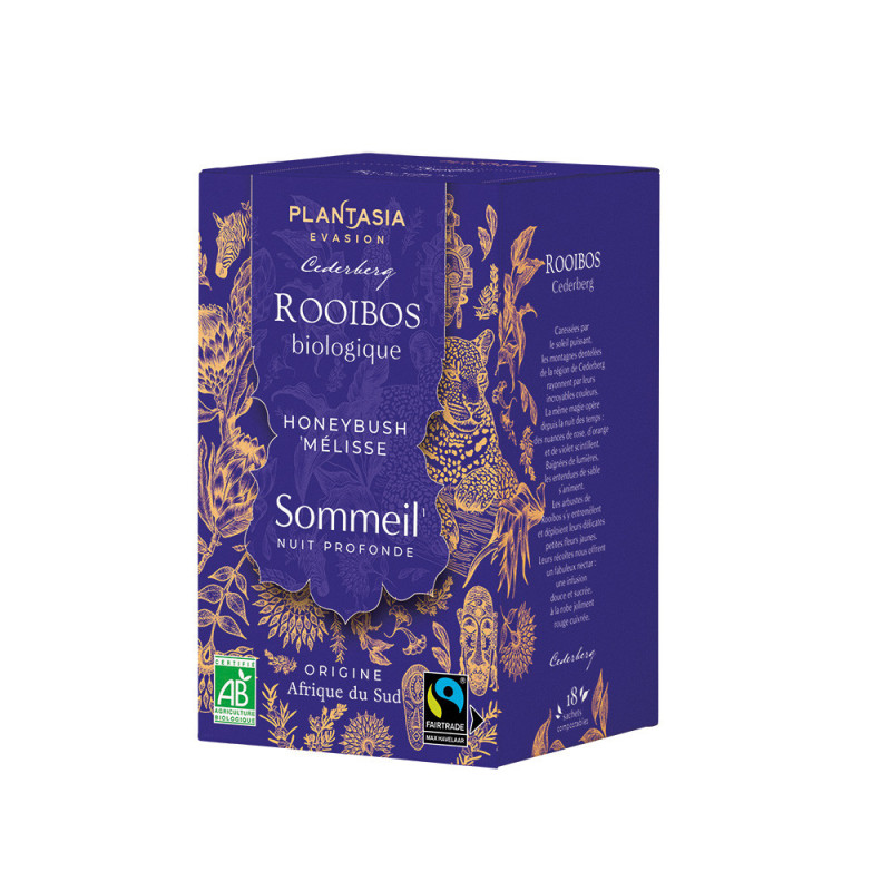 Organic Sleep Infusion Rooibos Lemon Balm – 18 Plantasia Tea bags