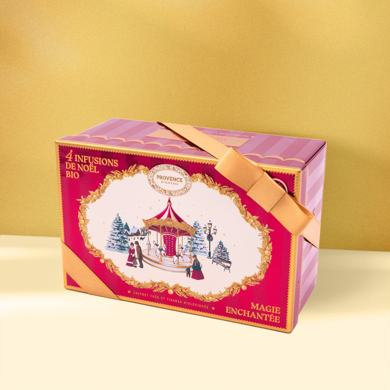 Coffret métal 4 Infusions de Noël Bio – Magie Enchantée