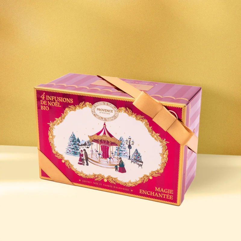 Metal Gift Box - 4 Organic Christmas Infusions
