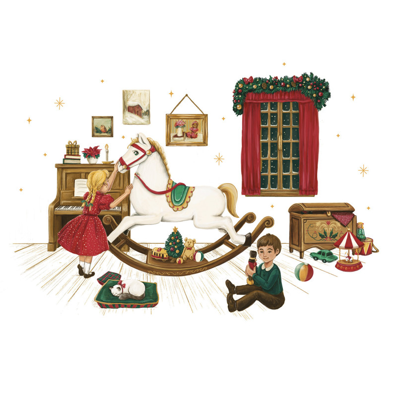 Coffret métal 4 Thés de Noël Bio – Cœurs en fête