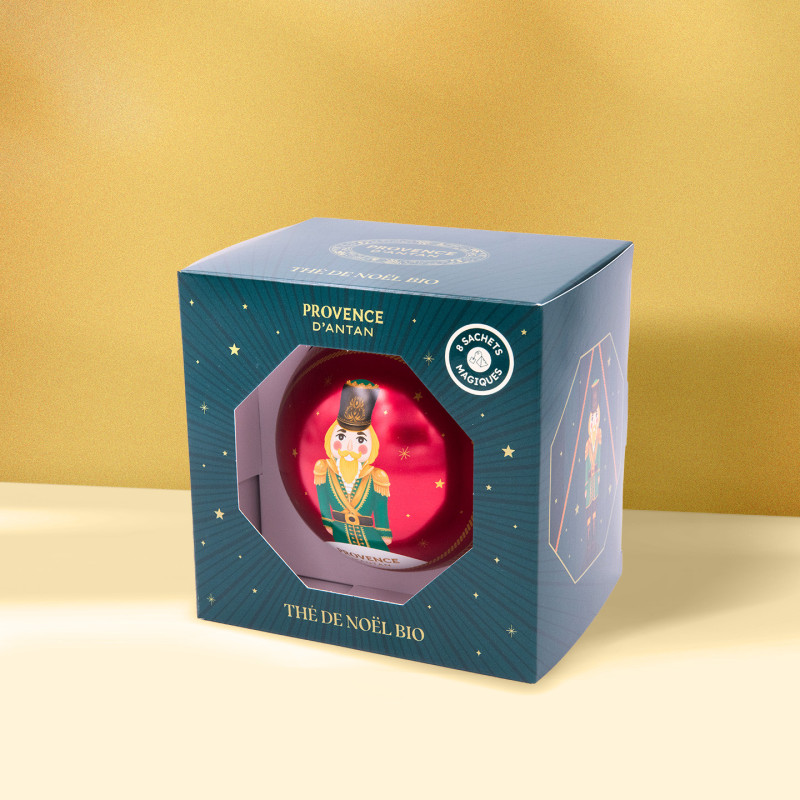 Magical Organic Christmas Tea – Hanging Metal Ornament with 8 Sachets