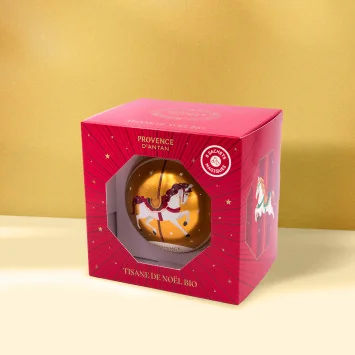 Magical Organic Christmas Herbal Tea - Metal Ornement