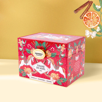 Christmas Herbal Tea Orange & Cinnamon Organic – Metal Collector Box,