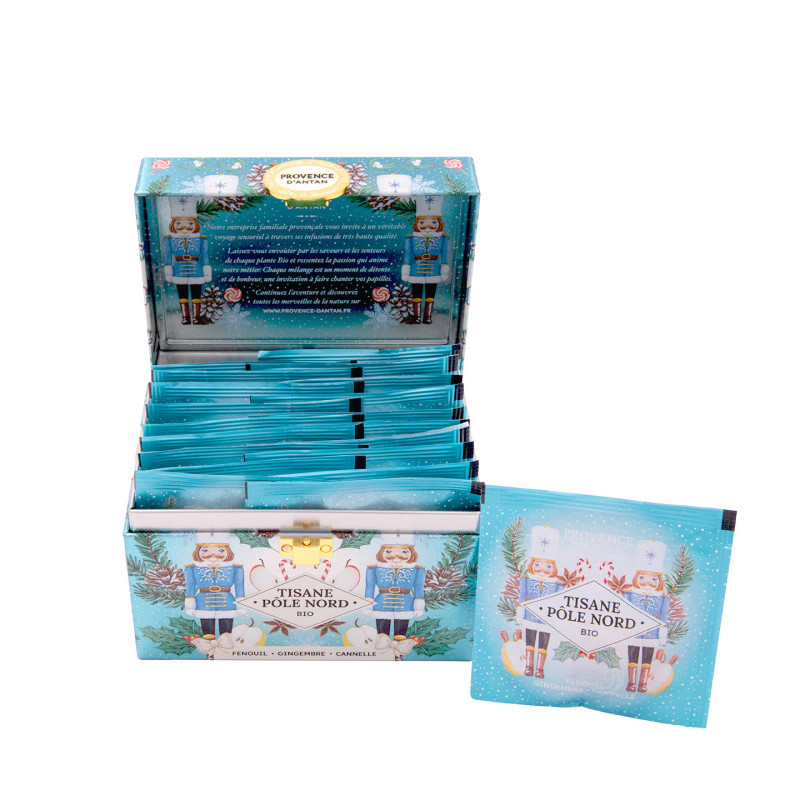 Coffret métal Pôle Nord – Infusion Bio 20 sachets