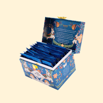 Coffret Thé de Noël Gingembre & Cannelle Bio – 20 sachets