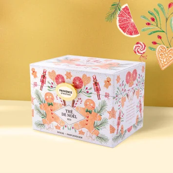Coffret Thé de Noël Épices & Pamplemousse Bio – 20 sachets