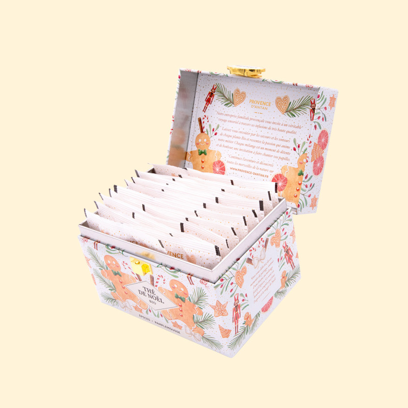 Coffret Thé de Noël Épices & Pamplemousse Bio – 20 sachets