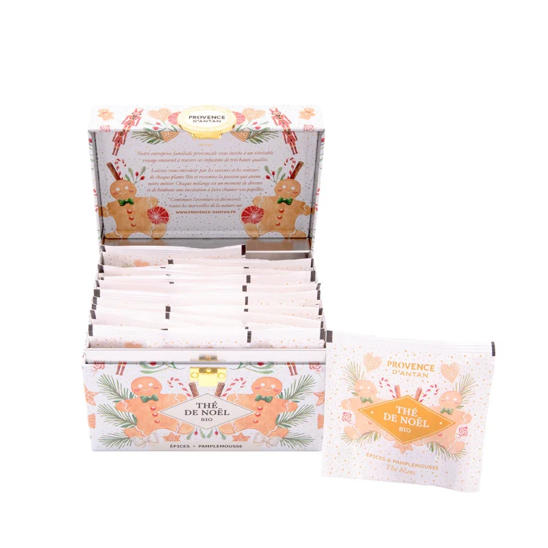 Coffret Thé de Noël Épices & Pamplemousse Bio – 20 sachets